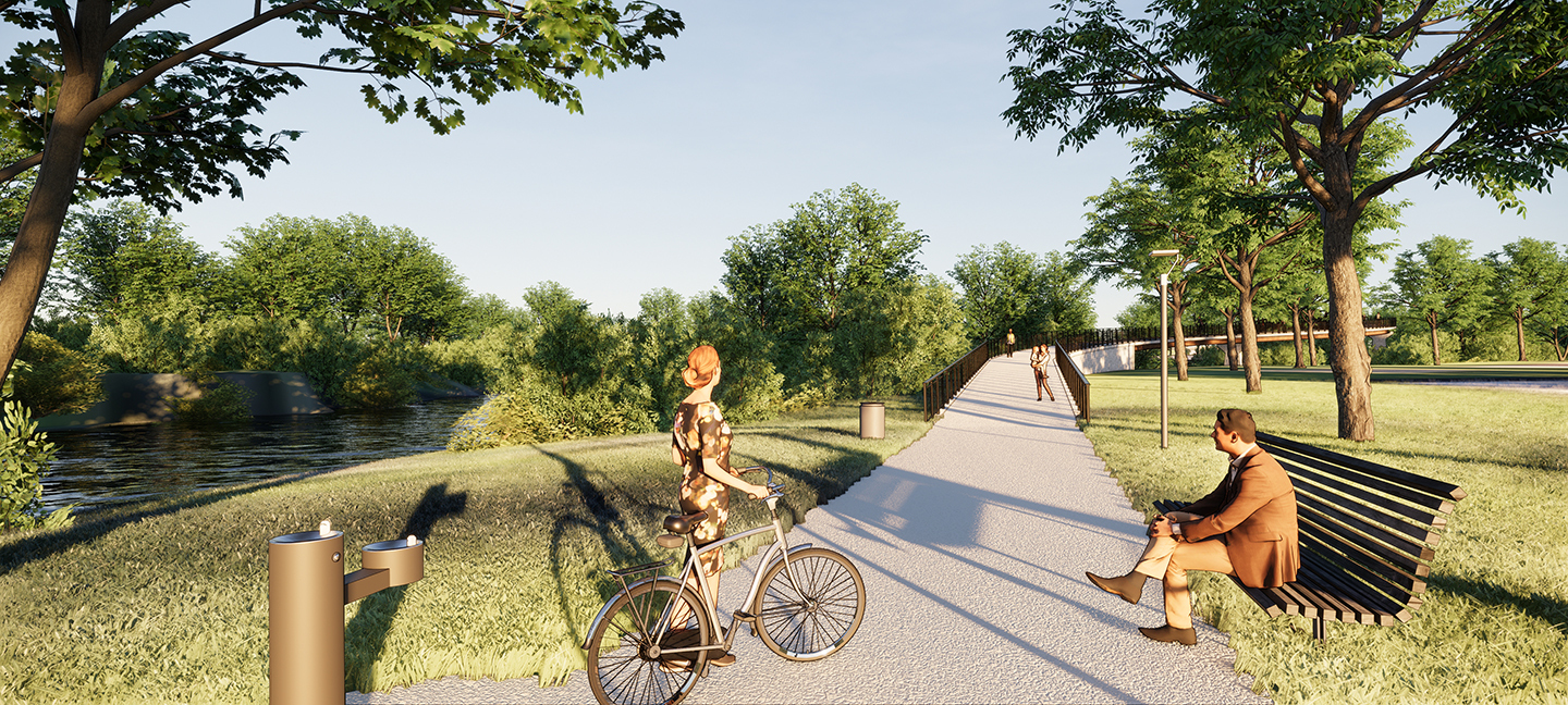 DuPage Forest Preserve Trail Bridge Epstein